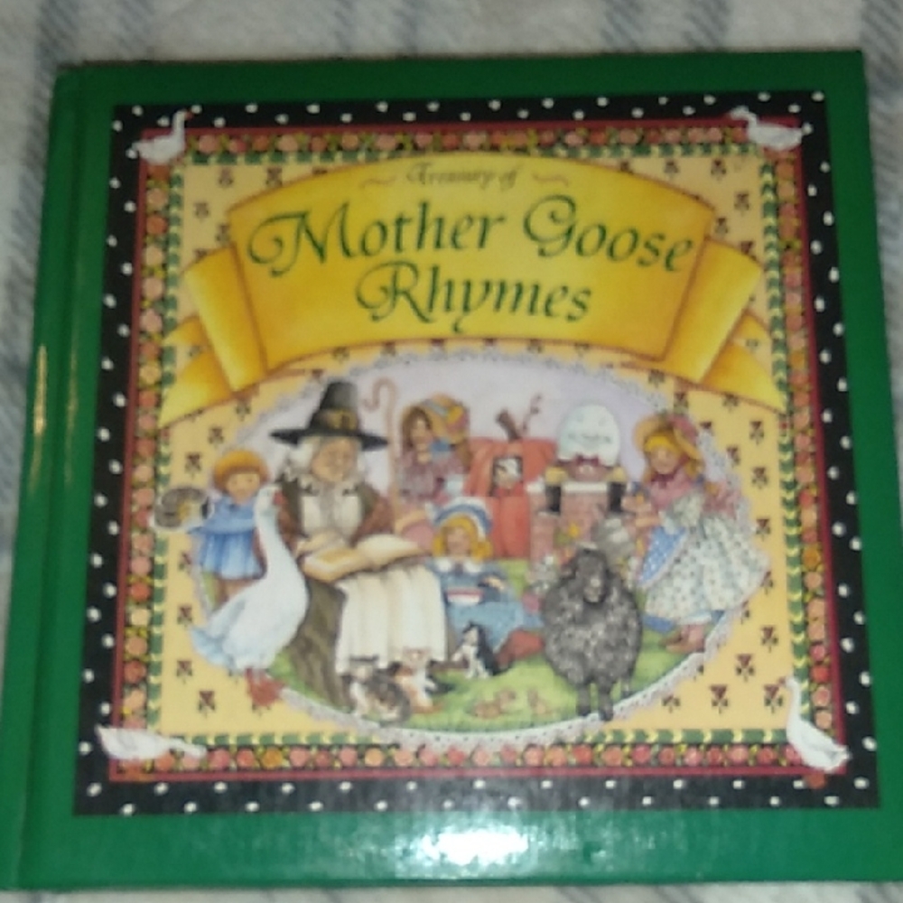 Treasury Of Mother Goose Rhymes book 1998 380pages plus 2 Little Golden Books